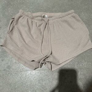 Women's Athletic Shorts in Tan